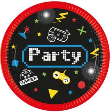 Popierinės lėkštutės GAMING PARTY
