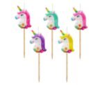 Gimtadienio žvakutės Multicolour Unicorns