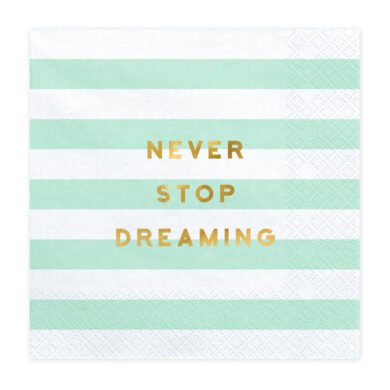 Popierinės servetėlės Never stop dreaming