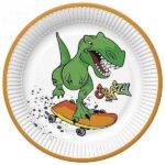 Popierinės lėkštutės CRAZY DINO