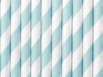 Popieriniai šiaudeliai LIGHT BLUE