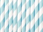 Popieriniai šiaudeliai SKY BLUE