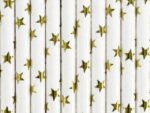 Popieriniai šiaudeliai GOLD STARS