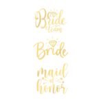 Laikinos tatuiruotės BRIDE TO BE