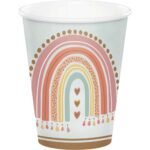 Popieriniai puodeliai BOHO RAINBOW