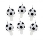 Gimtadienio žvakutės Soccer ball shape