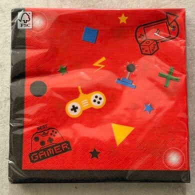 Popierinės servetėlės GAMING PARTY