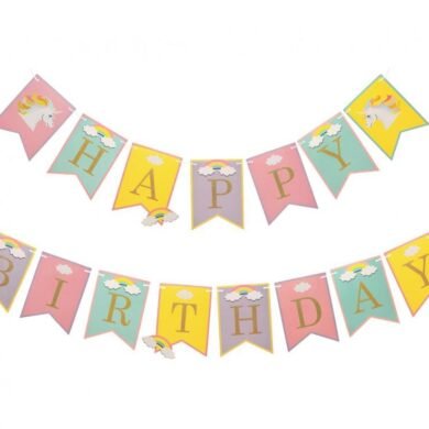 Girlianda HAPPY BIRTHDAY UNICORN
