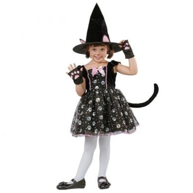 Vaikiškas kostiumas CAT WITCH 92/104cm