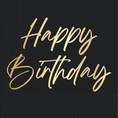 Popierinės servetėlės HAPPY BIRTHDAY