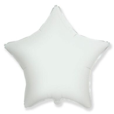 Folinis balionas STAR WHITE nepakuotas