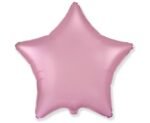 Folinis balionas STAR SATIN PASTEL LIGHT PINK nepakuotas