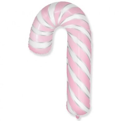 Folinis balionas  CHRISTMAS LOLLIPOP PINK AND WHITE KK nepakuotas