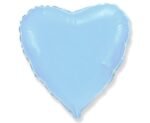 Folinis balionas HEART DELICATE BLUE nepakuotas