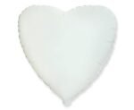 Folinis balionas HEART WHITE nepakuotas