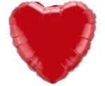 Folinis balionas HEART RED nepakuotas