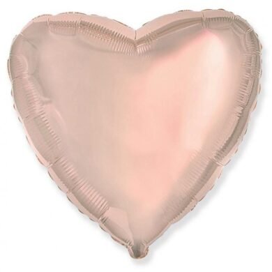 Folinis balionas HEART PINK AND GOLD nepakuotas