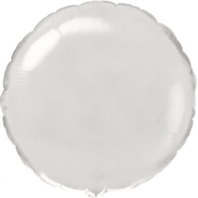 Folinis balionas ROUND WHITE nepakuotas