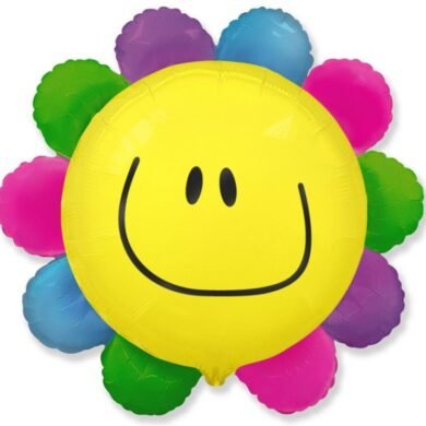 Folinis balionas  FLOWER RAINBOW nepakuotas