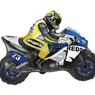 Folinis balionas  MOTOR BLUE AND YELLOW