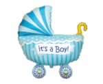 Folinis balionas BOY'S PRAM BLUE