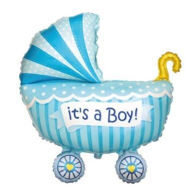 Folinis balionas BOY'S PRAM BLUE
