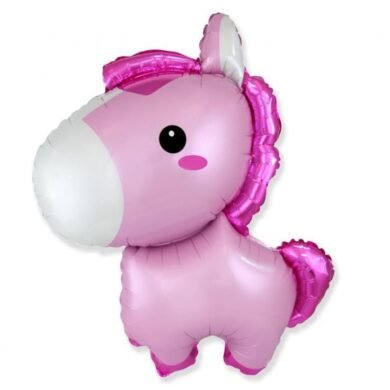 Folinis balionas BABY HORSE PASTEL PINK