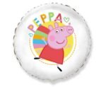 Folinis balionas HAPPY PEPPA WHITE 1 PC. nepakuotas