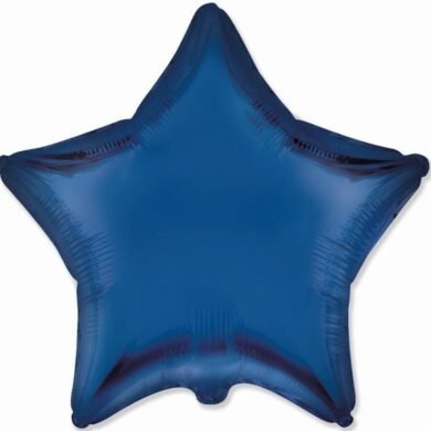 Folinis balionas STAR SATIN NAVY BLUE nepakuotas