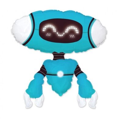 Folinis balionas  ROBOT BLUE nepakuotas