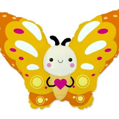 Folinis balionas  BUTTERFLY YELLOW nepakuotas