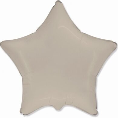 Folinis balionas STAR MATTE CREAMY LATE nepakuotas