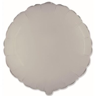 Folinis balionas ROUND MATTE CREAMY LATTE nepakuotas