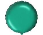 Folinis balionas ROUND SATIN GREEN nepakuotas