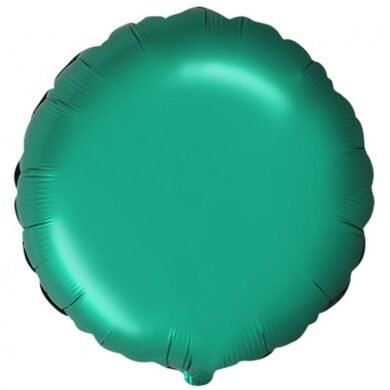 Folinis balionas ROUND SATIN GREEN nepakuotas