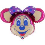 Folinis balionas MOUSE PINK PEGGY