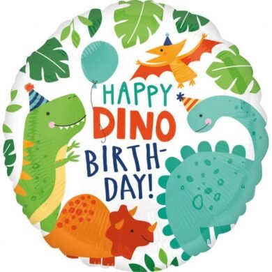 Folinis balionas HAPPY DINO BIRTHDAY