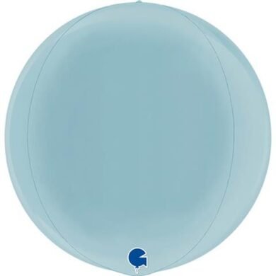 Folinis balionas GLOBE PASTEL BLUE 4D