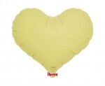 Folinis balionas JELLY HEART PASTEL YELLOW