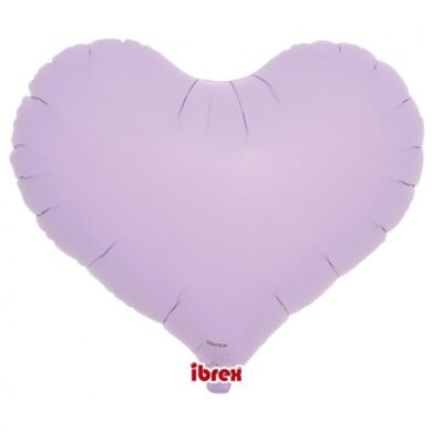 Folinis balionas JELLY HEART PASTEL LAVENDER