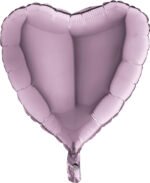 Folinis balionas HEART SMOOTH LILAC LIGHT PURPLE