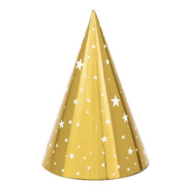 Gimtadienio kepurėlės STARS GOLD