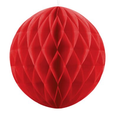 Pakabinama dekoracija HONEYCOMB RED 30cm.