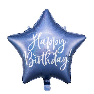 Folinis balionas HAPPY BIRTHDAY  NAVY BLUE