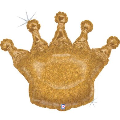 Folinis balionas GLITTERING CROWN GOLD