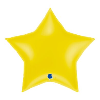 Folinis balionas GIANT STAR PASTEL YELLOW