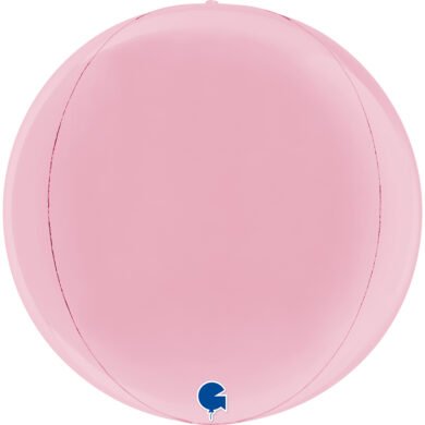Folinis balionas GLOBE PASTEL PINK 4D