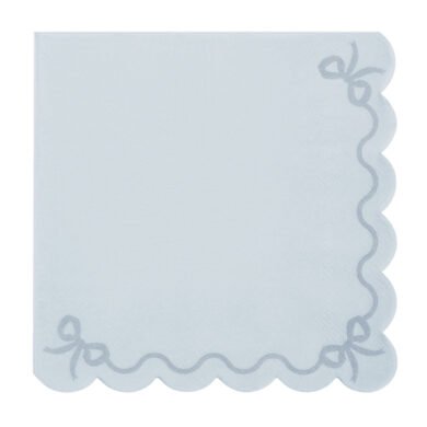 Popierinės servetėlės RUFFLED MISTY BLUE