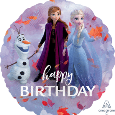 Folinis balionas FROZEN HAPPY BIRTHDAY