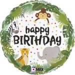 Folinis balionas JUNGLE BIRTHDAY